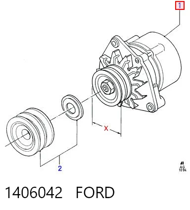 Генератор HC Parts CA94 ціна, від 43.36 USD
