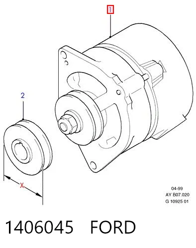 1406045 Ford Авто генератор