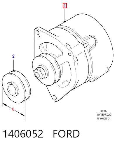 1406052 Ford Авто генератор