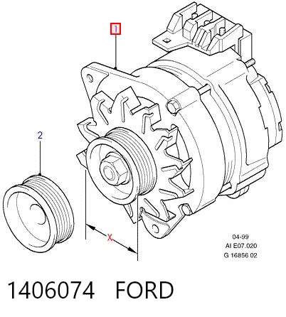 1406074 Ford Авто генератор
