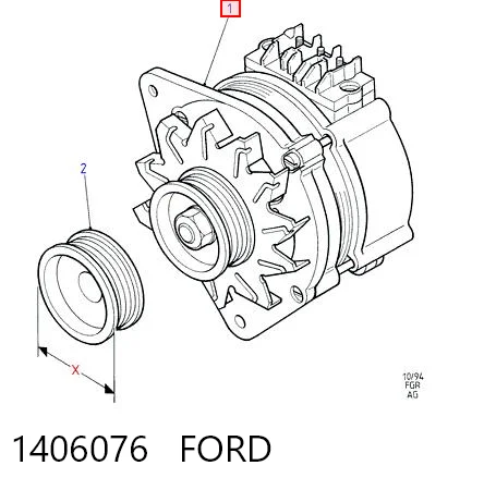1406076 Ford Авто генератор