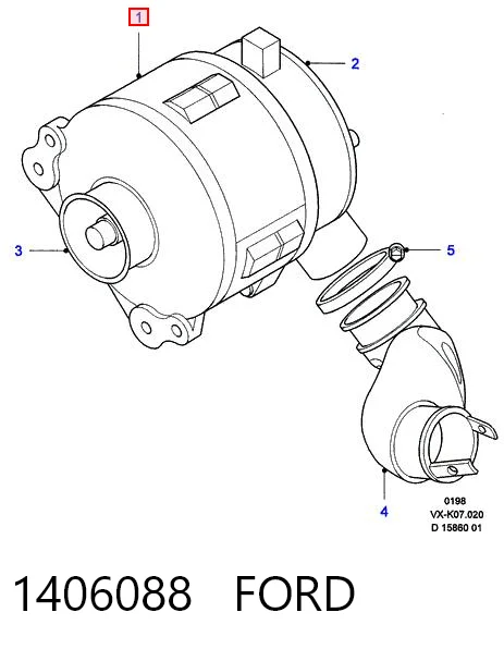 1406088 Ford Авто генератор