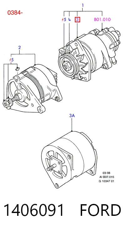 1406091 Ford Авто генератор