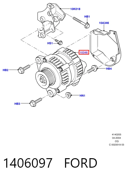 1406097 Ford Авто генератор