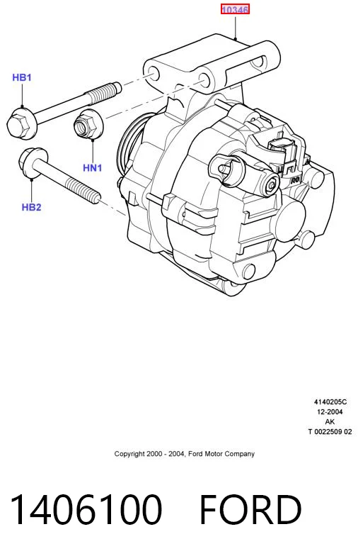 1406100 Ford Авто генератор