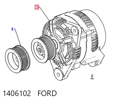 1406102 Ford Авто генератор