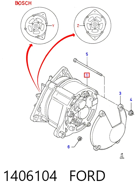 0120469961 Bosch Авто генератор