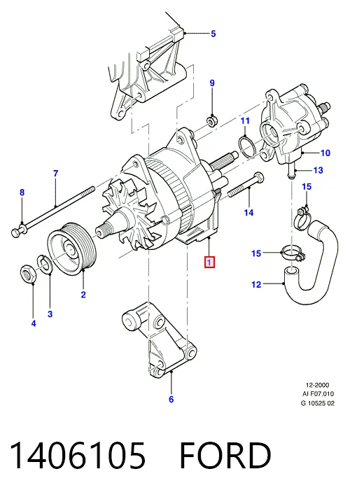 1406105 Ford Авто генератор