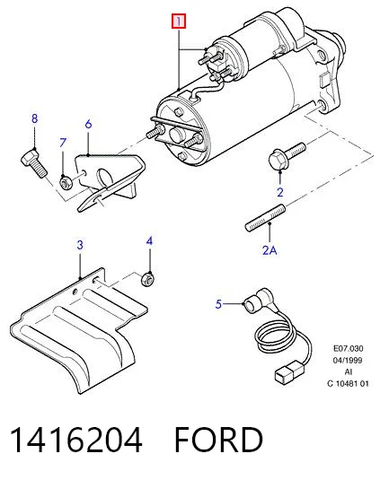 1416204 Ford Стартер двигуна