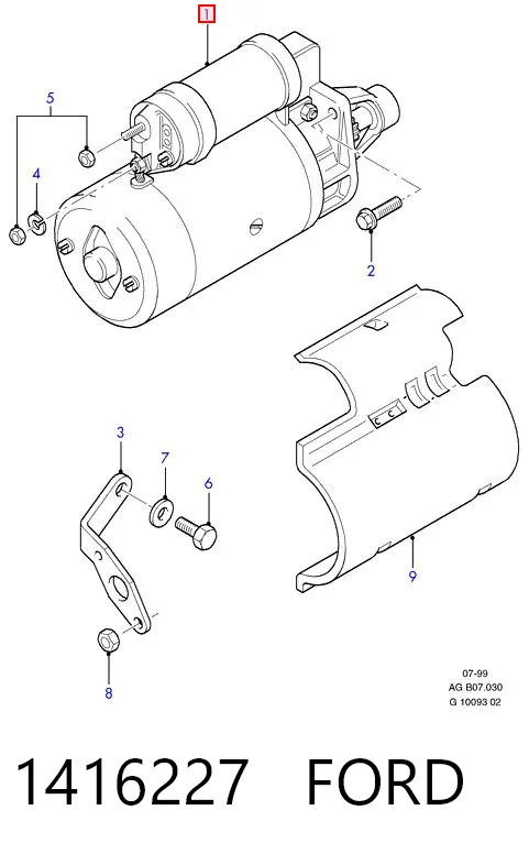 1416227 Ford Стартер двигуна