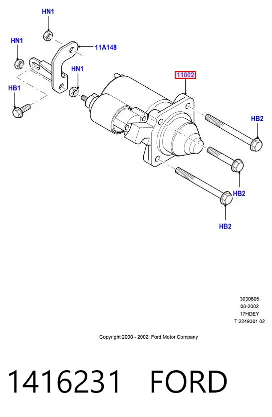 1416231 Ford Стартер двигуна