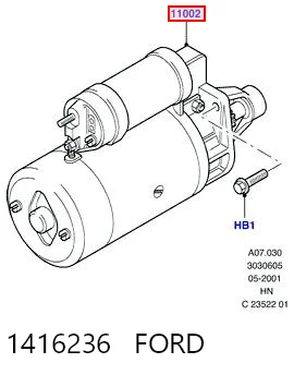 1416236 Ford Стартер двигуна