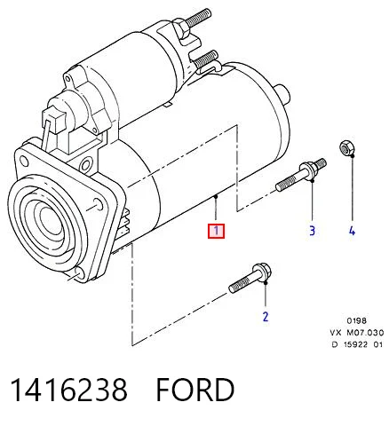 1416238 Ford Стартер двигуна