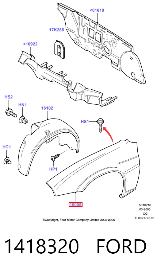Ліве переднє крило Signeda FD10096AL ціна, від 39.76 USD