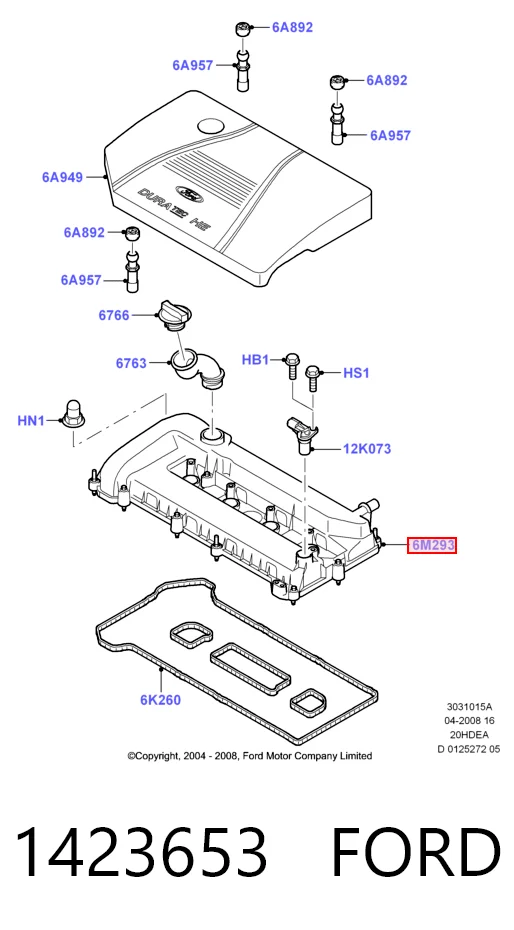 Купити DRM6919 Polcar Клапанна кришка