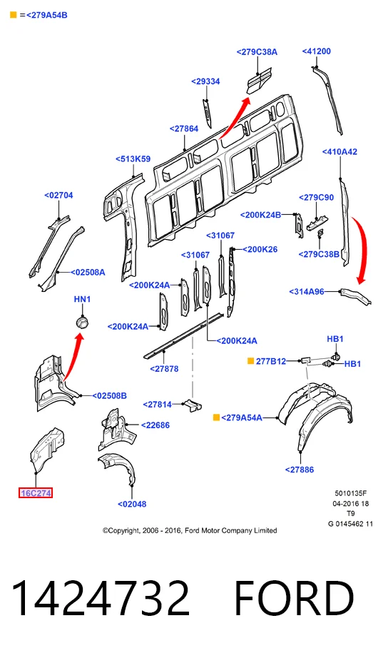 Кріплення бампера Ford PBC1116C275AA ціна, від 16.57 USD
