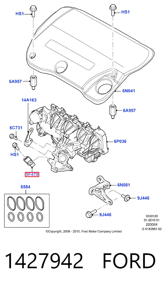 9649396580 Ferrari Манометри