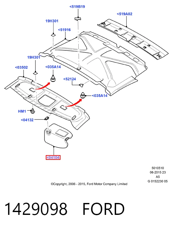 Купити Сонцезахисний козирок Ford Focus II DB, FCH, DH
