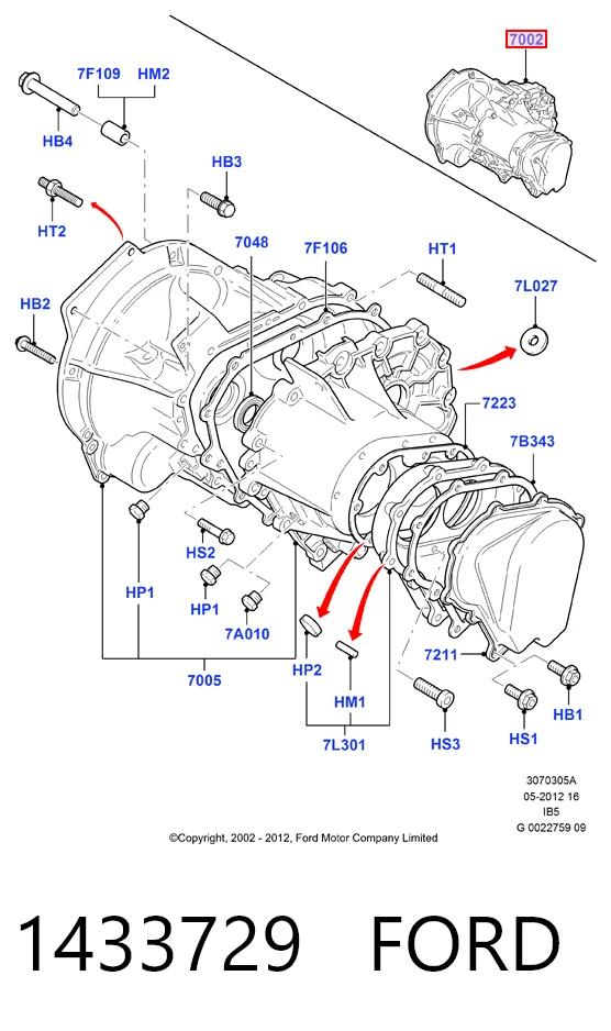 МКПП на Ford C-Max  CB3
