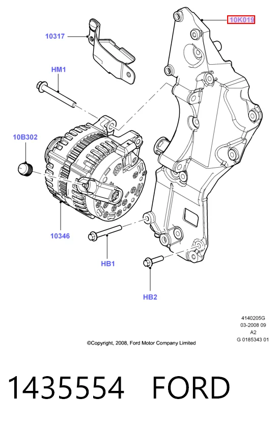 Кронштейн генератора (натяжний) Land Rover Freelander II позашляховик (L359) (2006 - 2014) ціна, від 33.05 USD