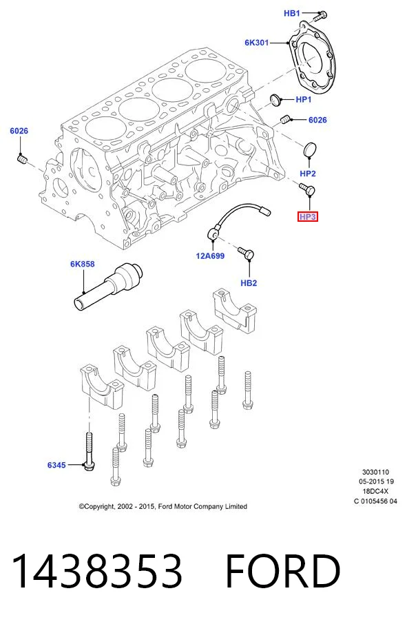Заглушка головки блока на Land Rover Range Rover SPORT I L320