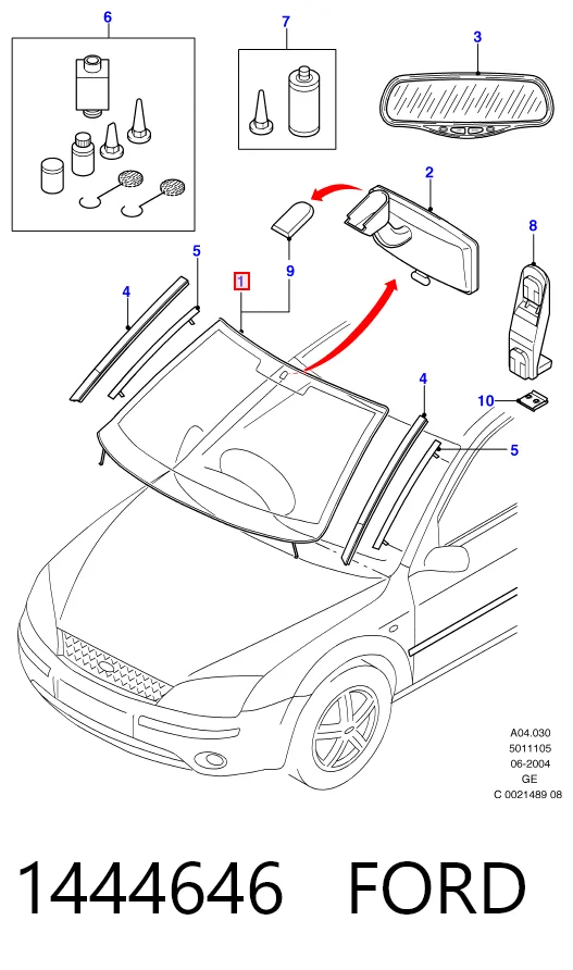 Купити Лобове скло Ford Mondeo III BWY