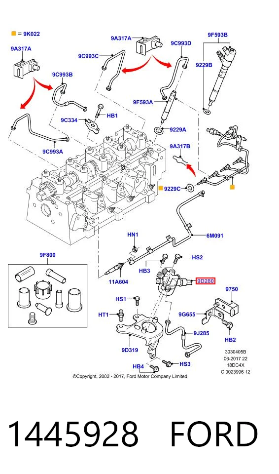 1445928 Ford Манометри
