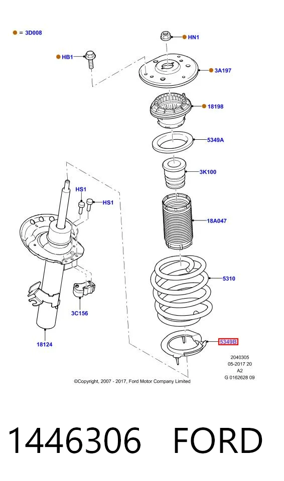 Купити 72437211 Pro-parts Проставка (гумове кільце) пружини передньої, нижня
