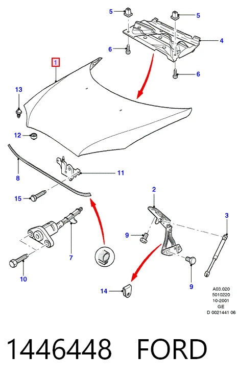 Купити Капот Ford Mondeo III B5Y
