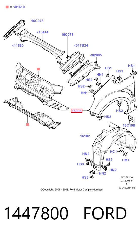  Крила Ford S-Max 