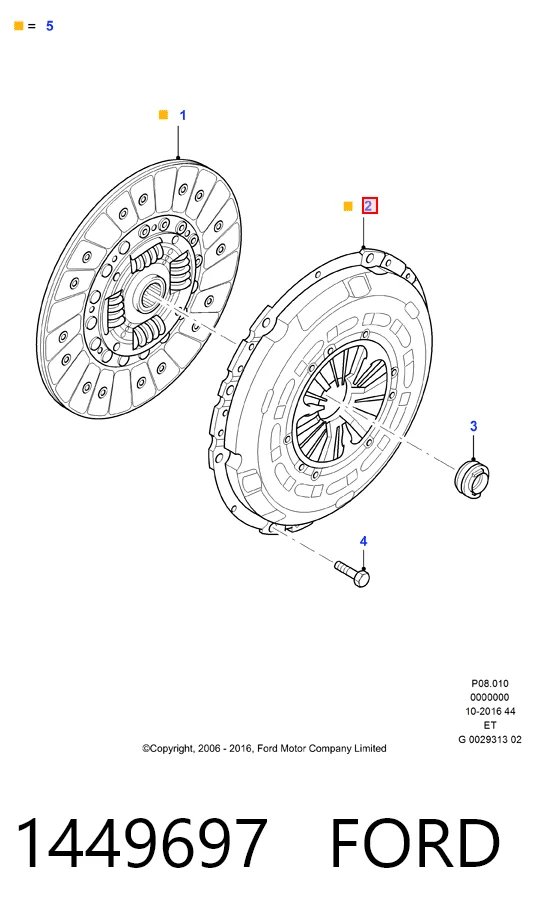MZK2135 Exedy Зчеплення в зборі