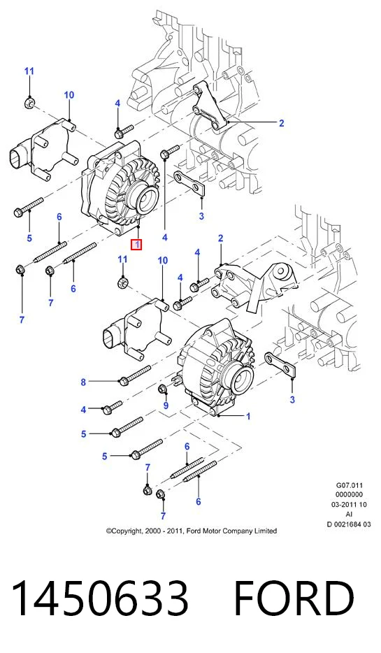 Генератор Ford 1450633 ціна, від 112.61 USD