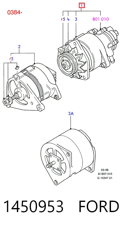 1450953 Ford Авто генератор