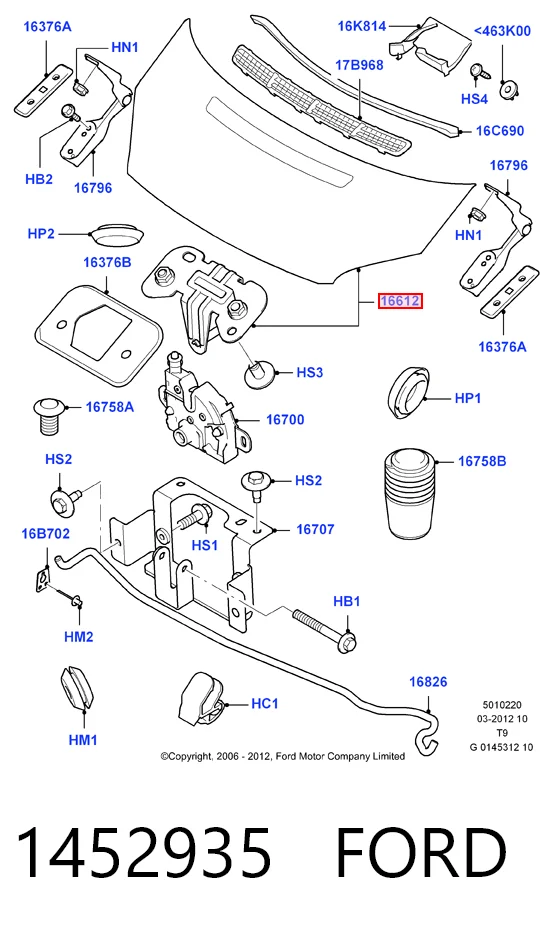 Капот Ford Transit VI