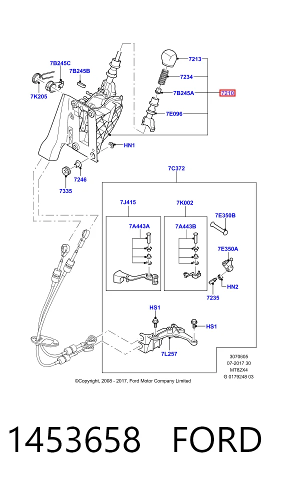 Куліса КПП на Ford Transit VI V347/8