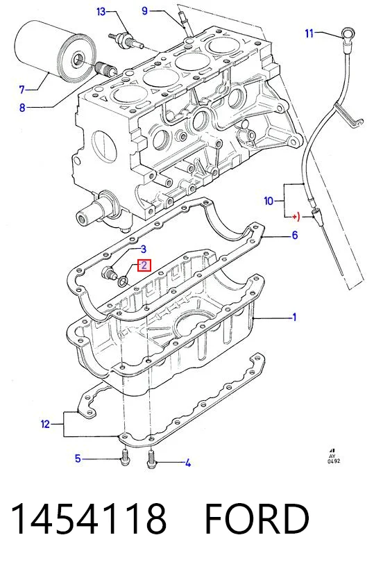 Прокладка пробки піддону двигуна 99489019 Iveco