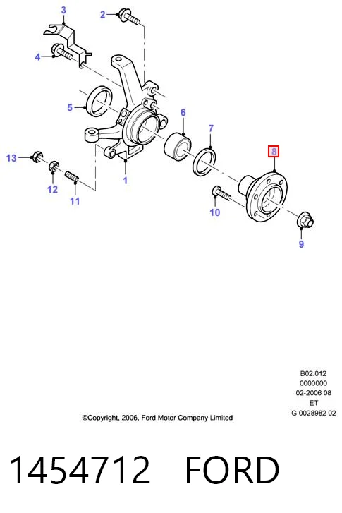Маточина колеса передня DP Group SS38106 ціна, від 31.37 USD