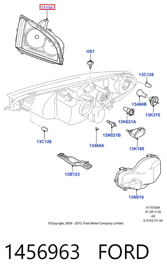 HMP4M5113099AD Hmpx Основна фара - вставка