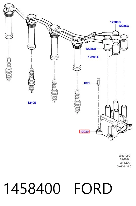 1458400 Ford Котушка запалювання