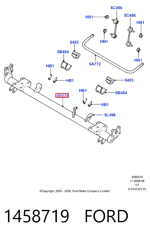 Купити Балка задня Ford Connect  TC7