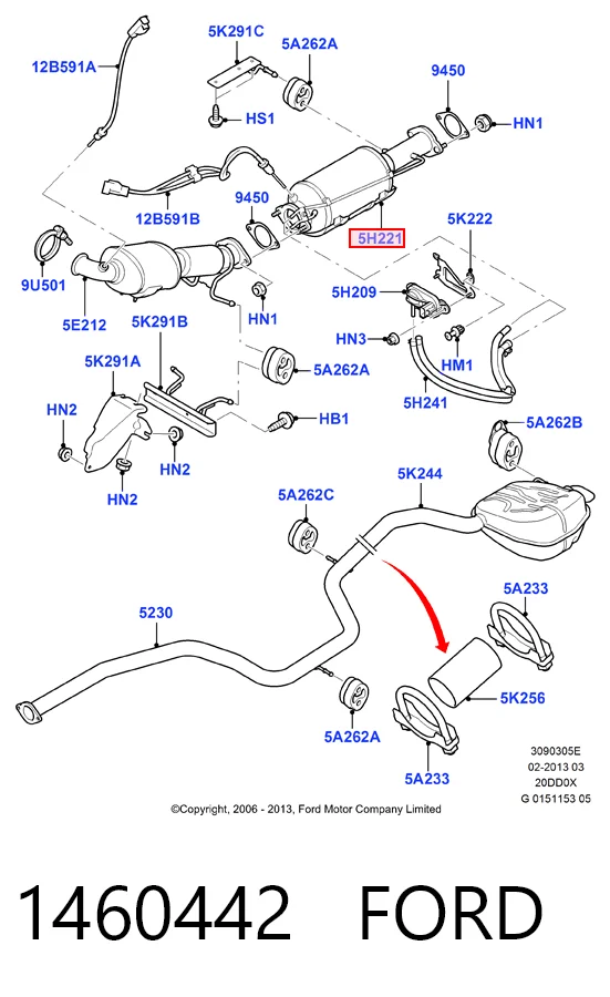 Фільтр DPF Toyota 174100P320