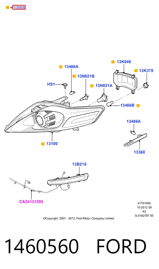 Купити Фара ліва Ford Mondeo IV CA2