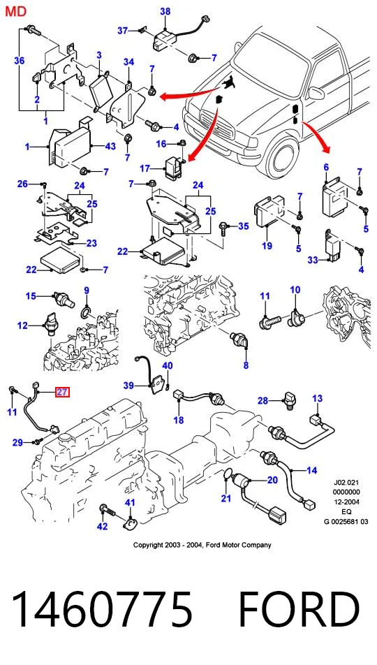 1460775 Ford ДПКВ