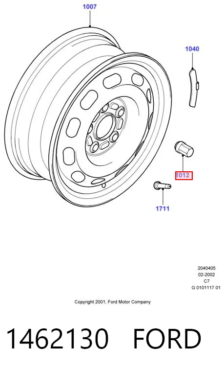 FSE11710001 Fase Гайка колеса