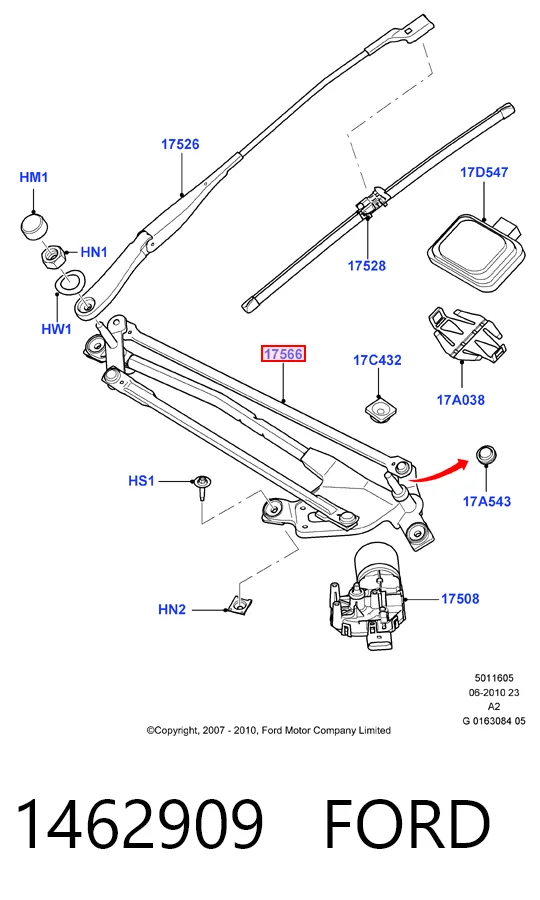 Купити Трапеція двірників Ford Mondeo IV CA2