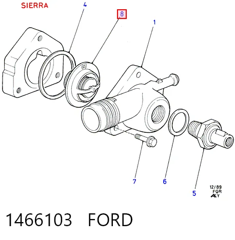 Термостат в зборі Volvo 460 L