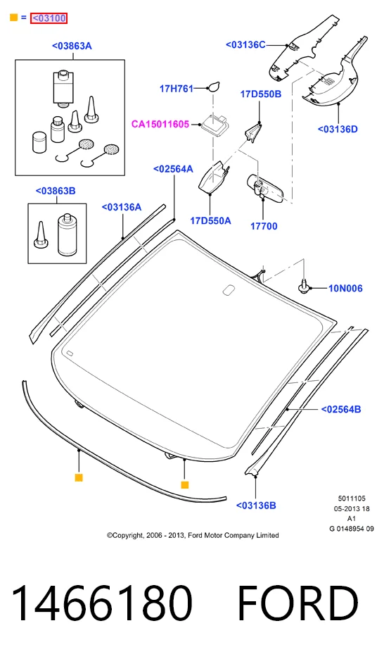  Лобове скло Ford S-Max 