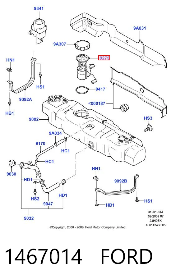 1467014 Ford Електробензонасос