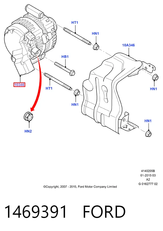 1469391 Ford Авто генератор