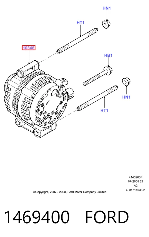 1469400 Ford Авто генератор
